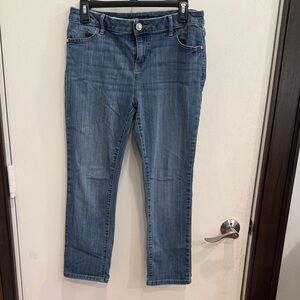 Vera Wang Classic Denim Straight Leg Jeans